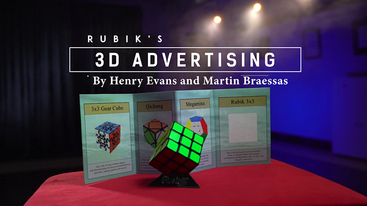 Henry Evans and Martin Braessas - Rubik's Cube 3D Advertising