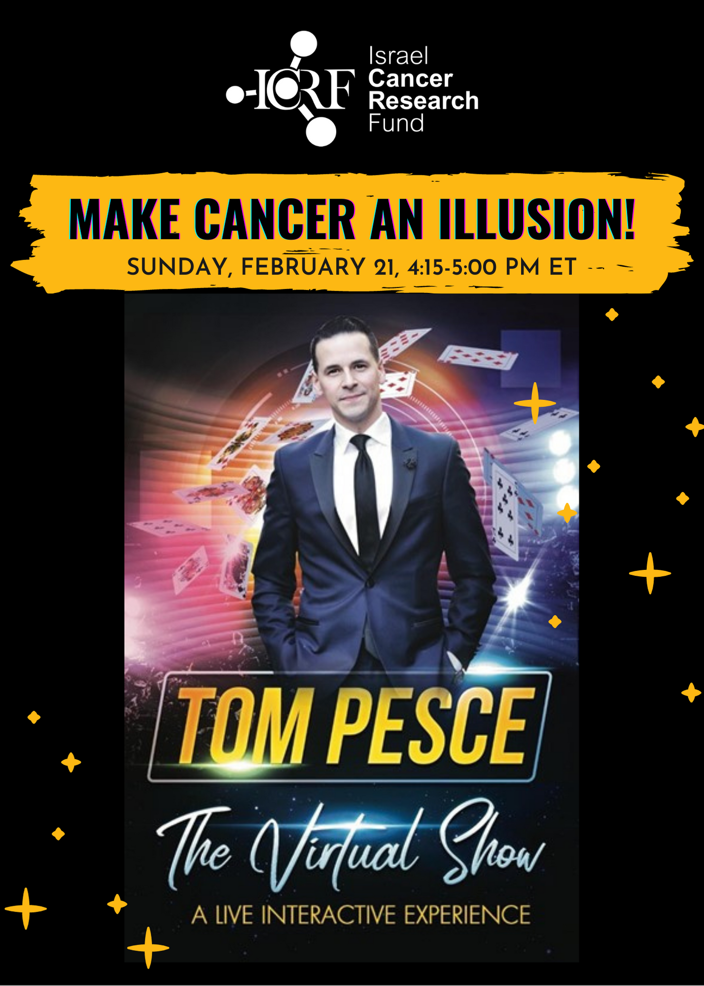 Tom Pesce - ICRF Virtual Magic Show - Make Cancer An Illusion