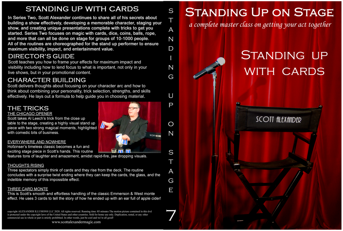 (image for) Scott Alexander - Standing Up on Stage Volume 7 Standing Up With Cards