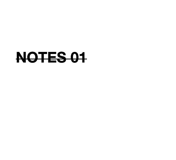 (image for) Calen Morelli - NOTES 01