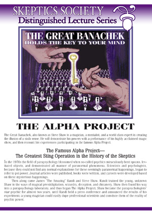 Banachek - The Alpha Project & Magic (ISO)