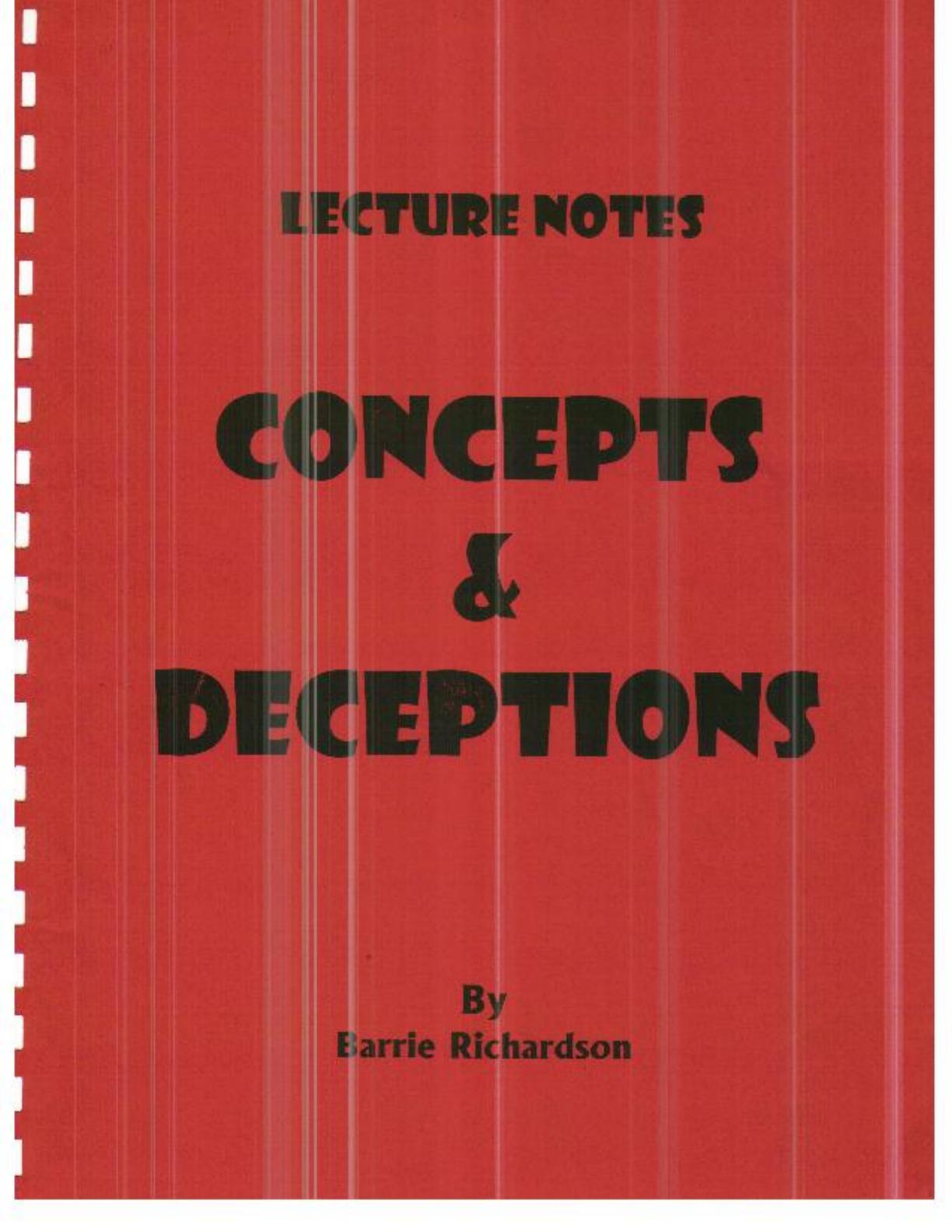 Barrie Richardson - Concepts And Deceptions