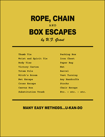 (image for) U.F Grant - Rope, Chain and Box Escapes