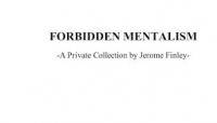 (image for) Jerome Finley - Forbidden Mentalism