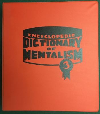 Burling Hull - The New Encyclopedic Dictionary Of Mentalism Volume 3