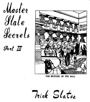 (image for) Al Mann - Master Slate Secrets III