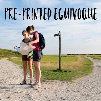 Dave Arch - Pre-Printed Equivoque