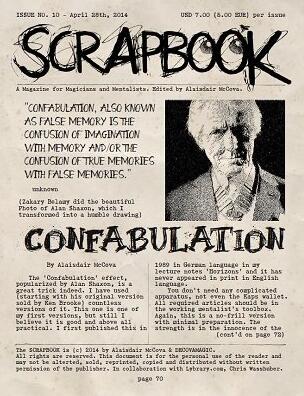 Alexander de Cova - Scrapbook Issue 10