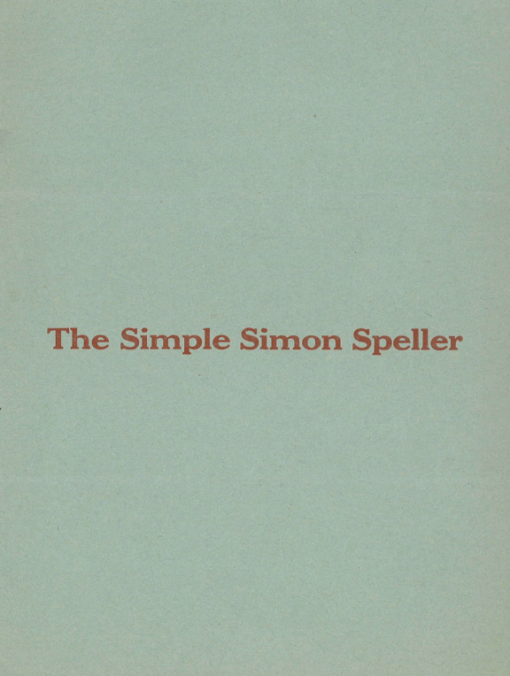Stewart James - The Simple Simon Speller
