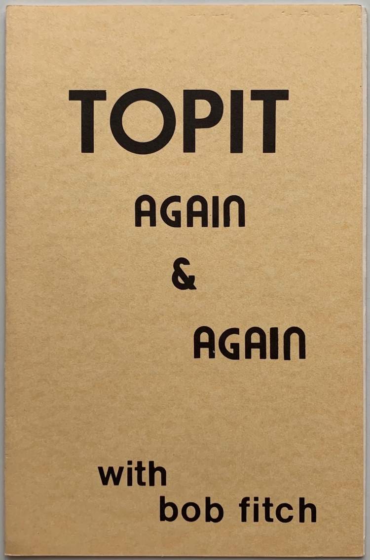 (image for) Bob Fitch - Topit again & again
