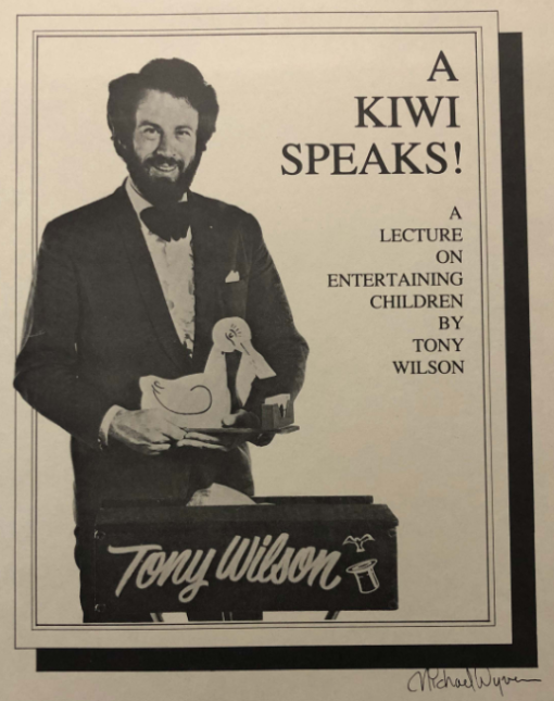 (image for) Tony Wilson - A Kiwi Speaks