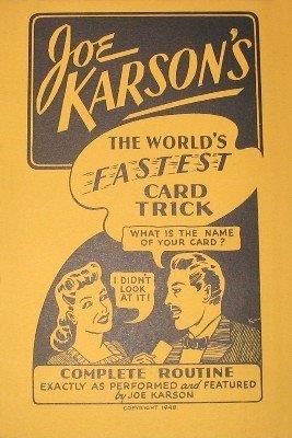 Joe Karson - Il gioco più veloce del mondo (in Italian)