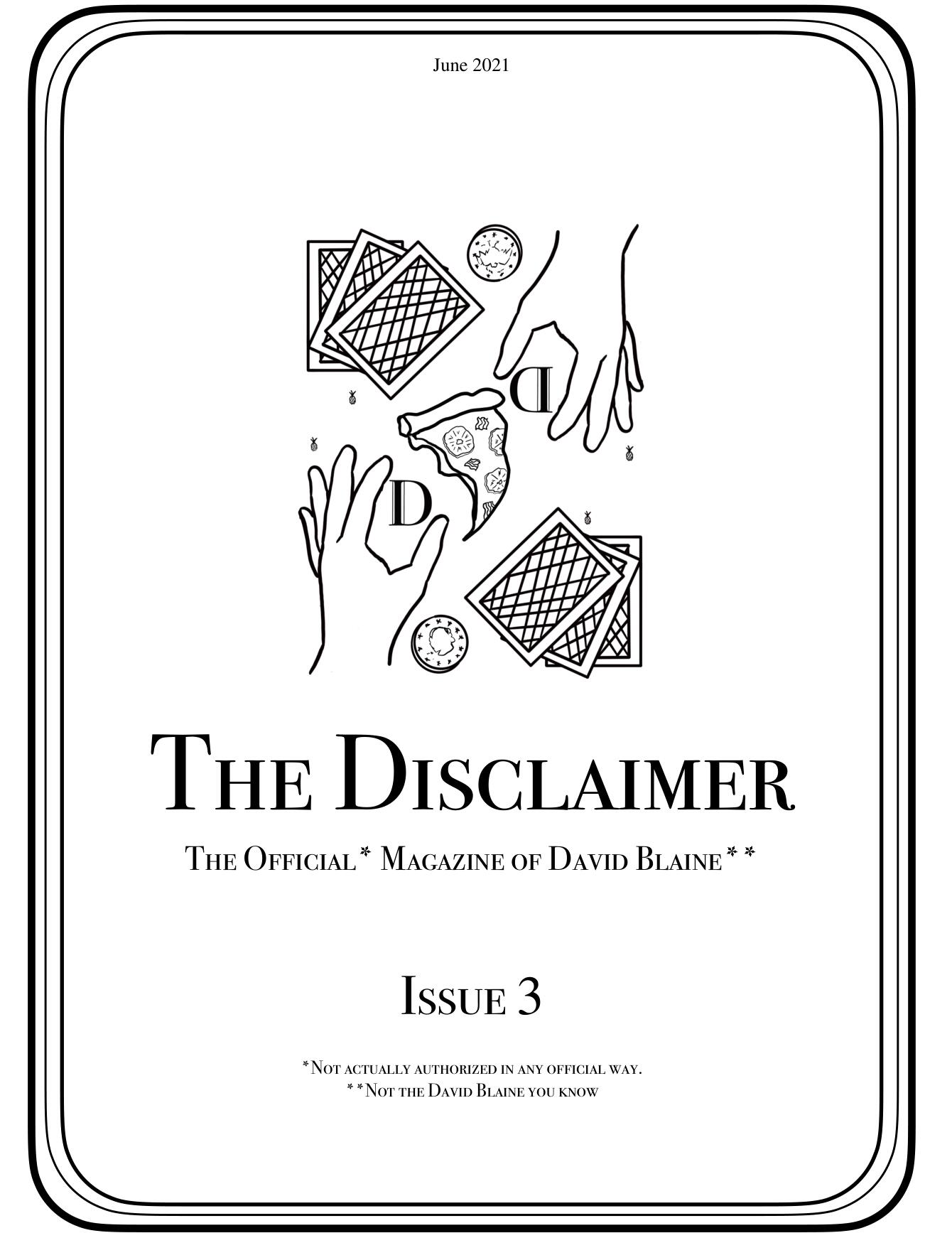 The Disclaimer Issue 3 (2021-06)