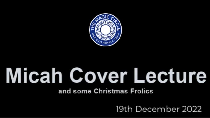 Micah Cover - The Magic Circle (19th December 2022)