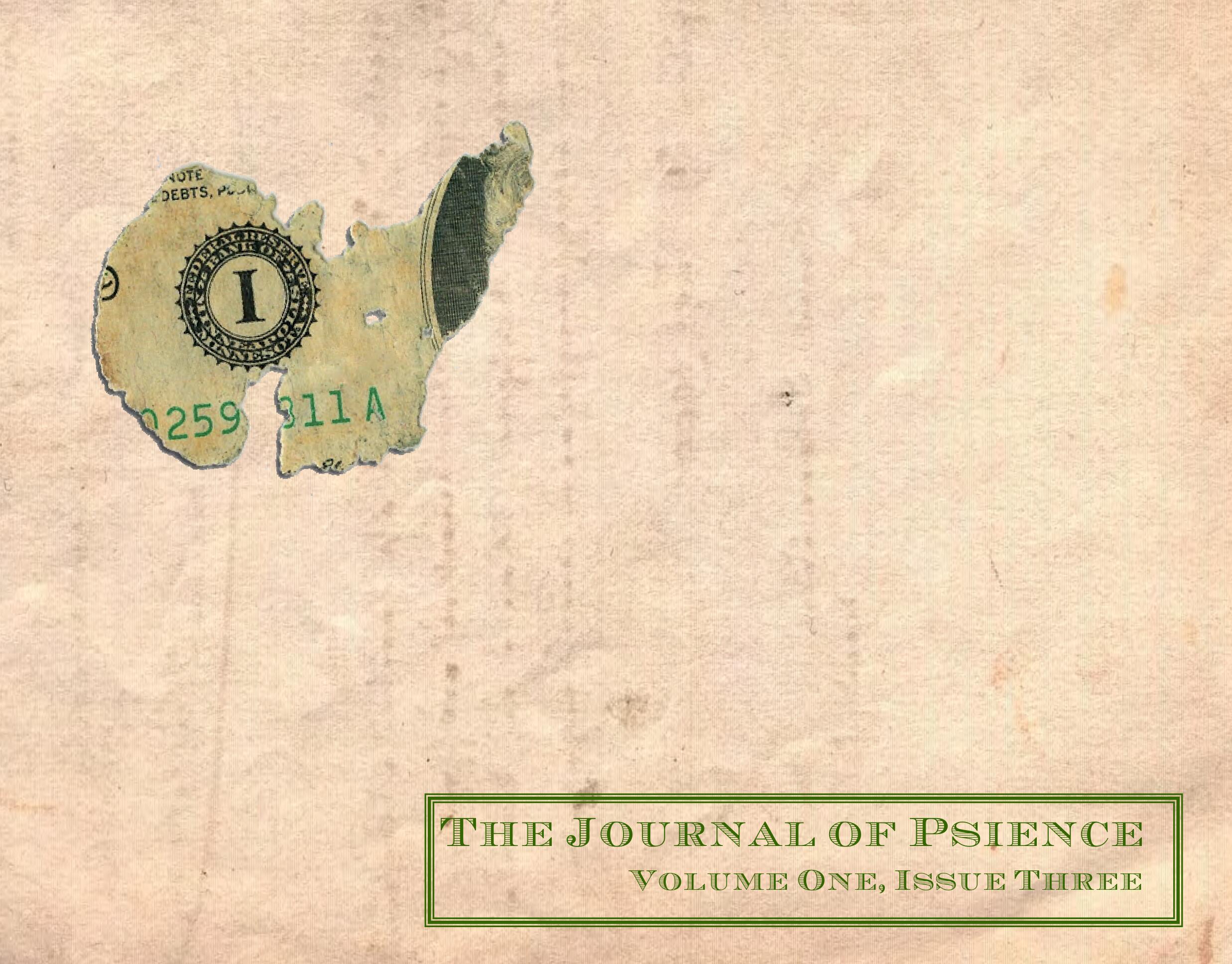 (image for) Michael Weber - The Journal of Psience - Volume 1 Issue 3