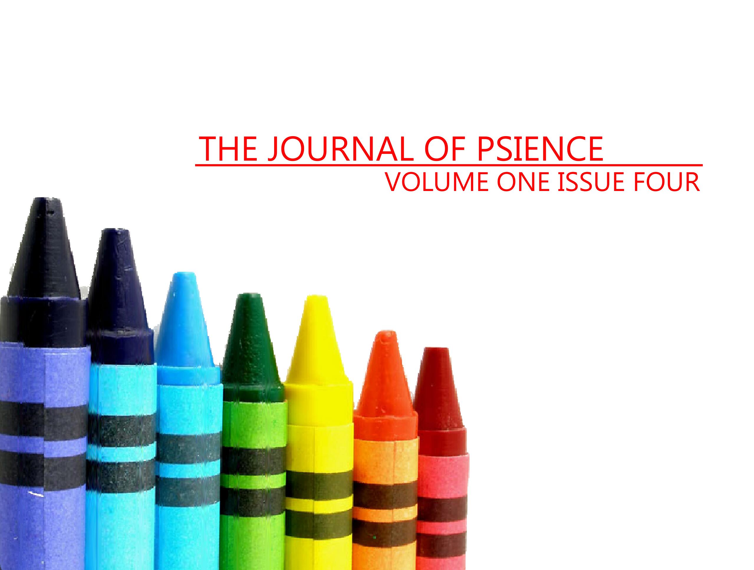 (image for) Michael Weber - The Journal of Psience - Volume 1 Issue 4