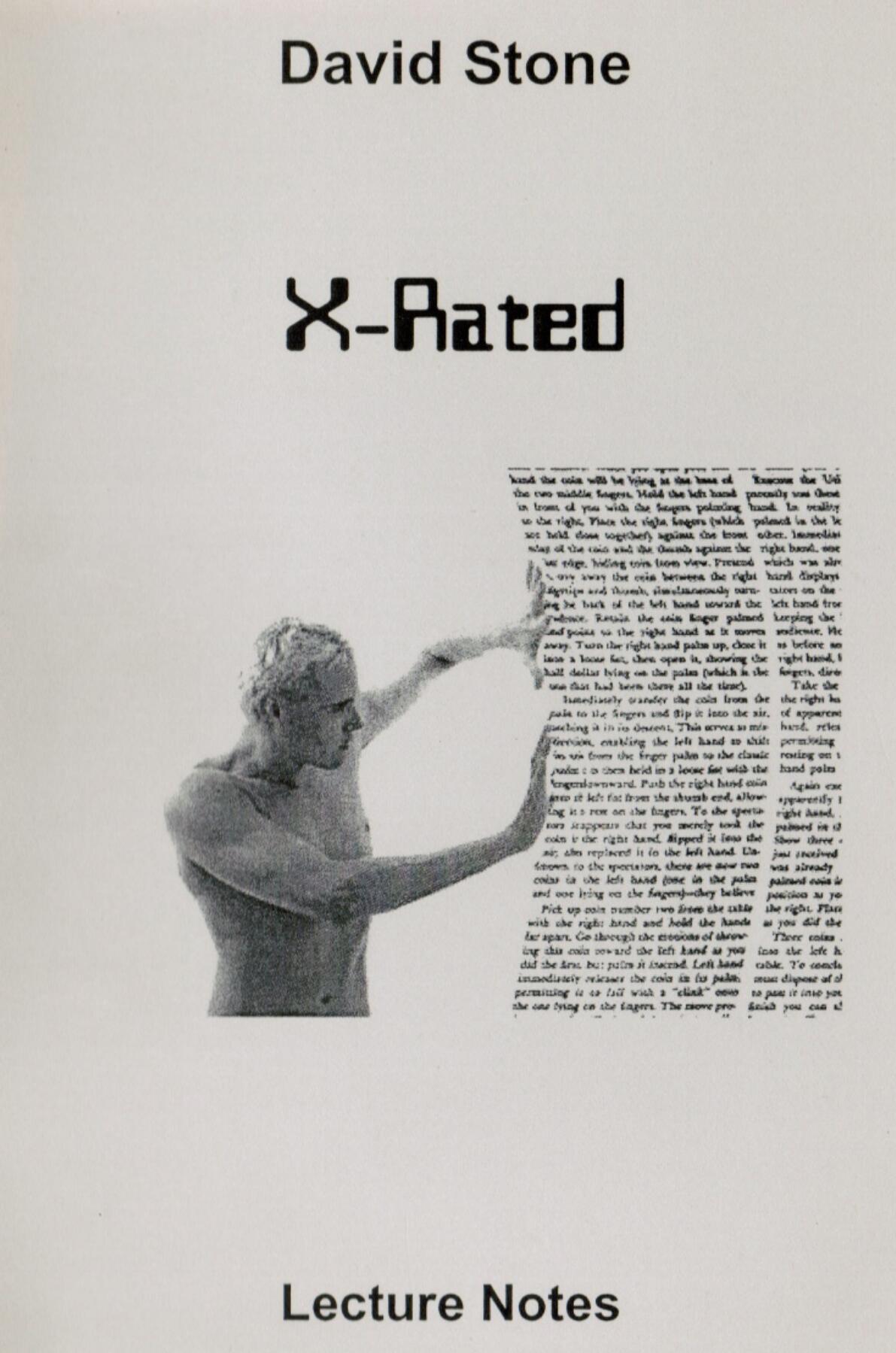 David Stone - X-Rated Lecture Notes