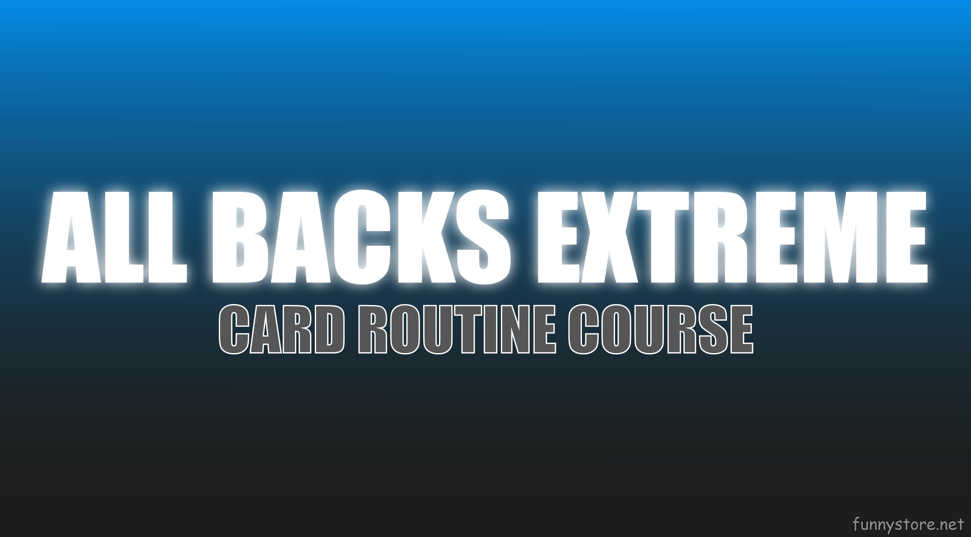 (image for) Craig Petty - All Backs Extreme Routine (Netrix)