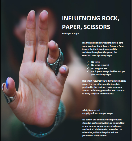 Boyet Vargas - Influencing Rock, Paper, Scissors (Ebook)