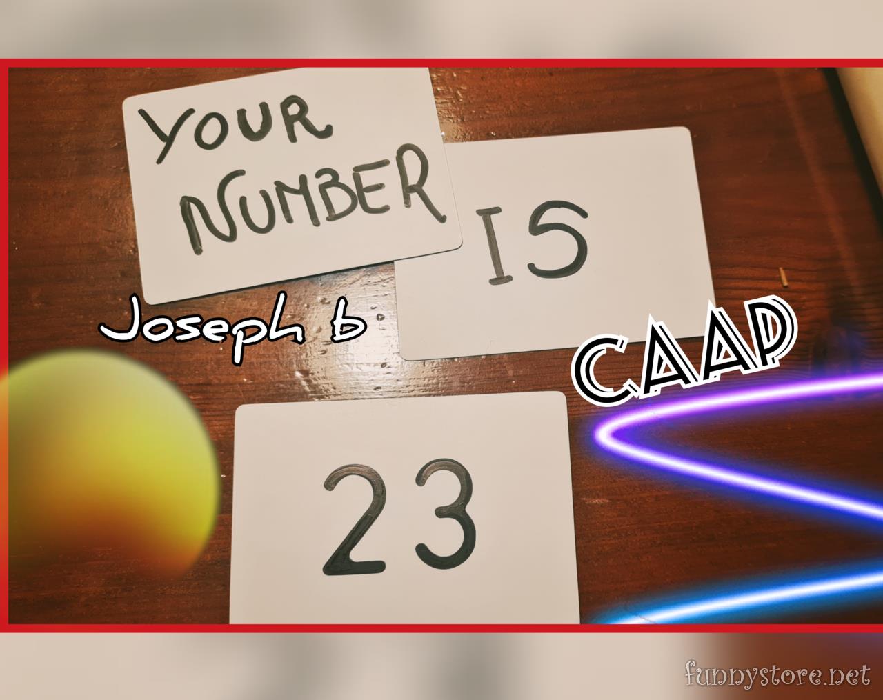 Joseph B. - CARD AT ANY PREDICTION