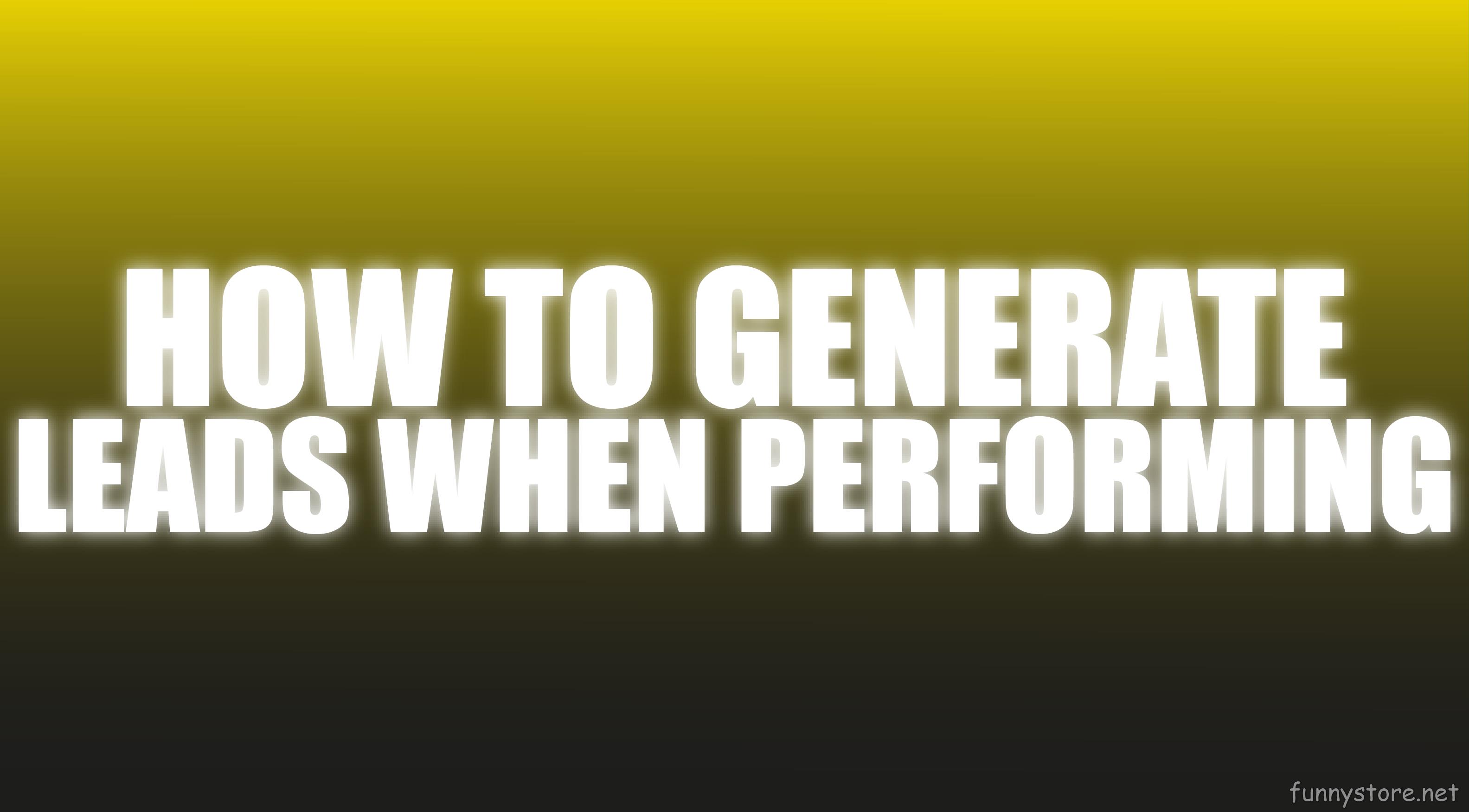 (image for) Craig Petty - How To Generate Leads When Performing (Netrix)