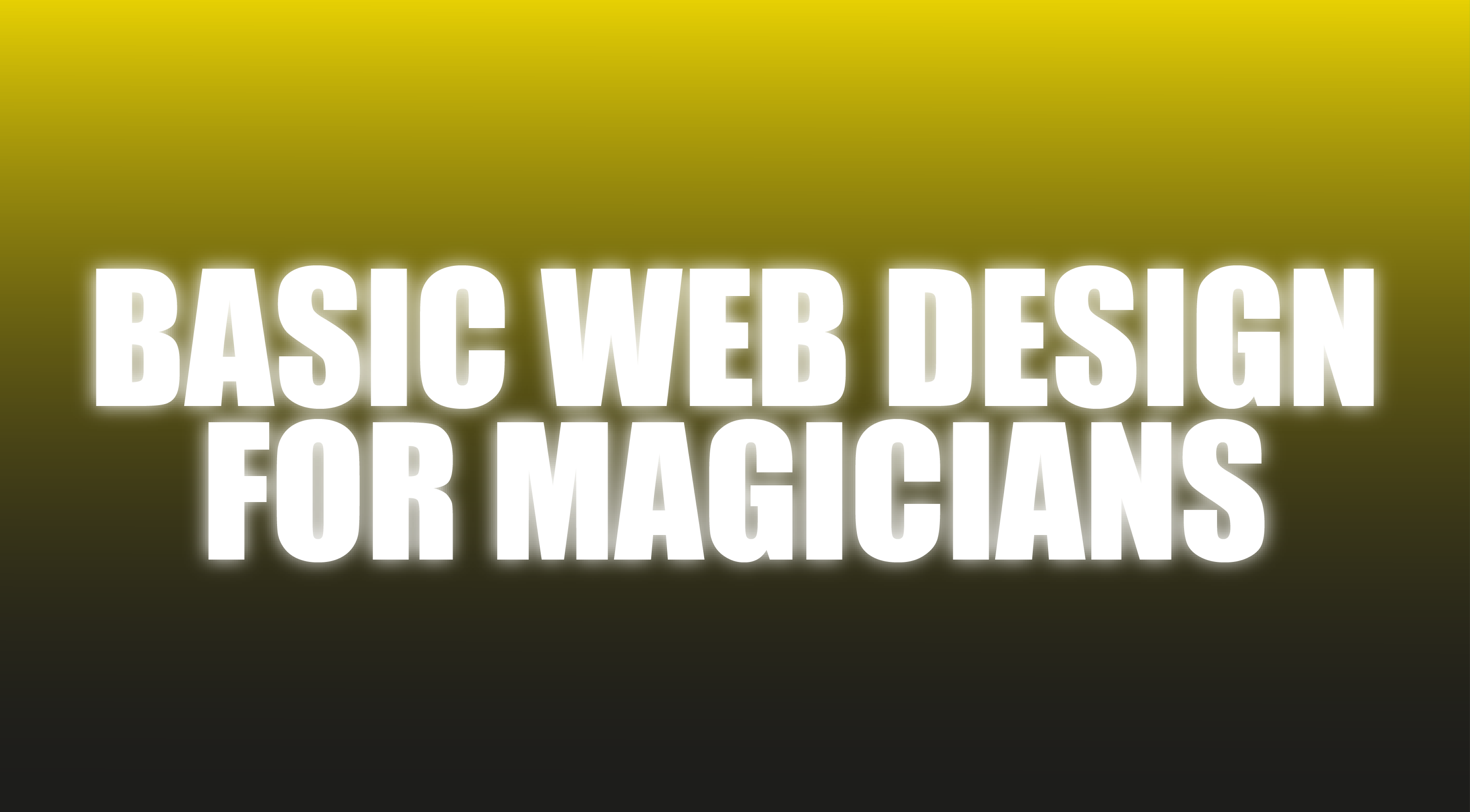 (image for) Craig Petty - Basic Web Design For Magicians (Netrix)