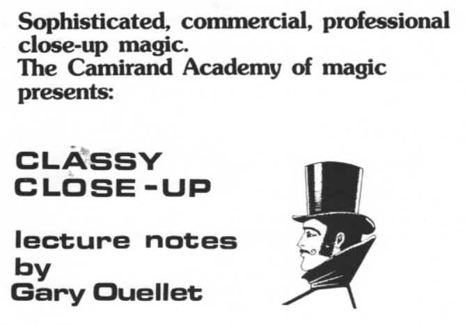 (image for) Gary Ouellet - Classy Close Up