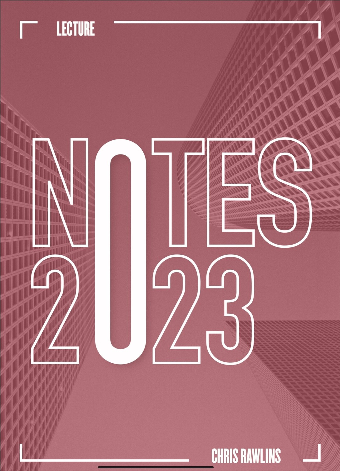 Pre-Sale: Chris Rawlins - Notes 2023