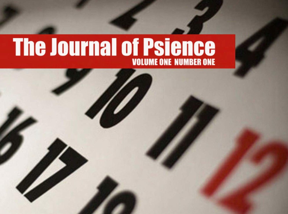(image for) Michael Weber - The Journal of Psience - Volume 1 Issue 1
