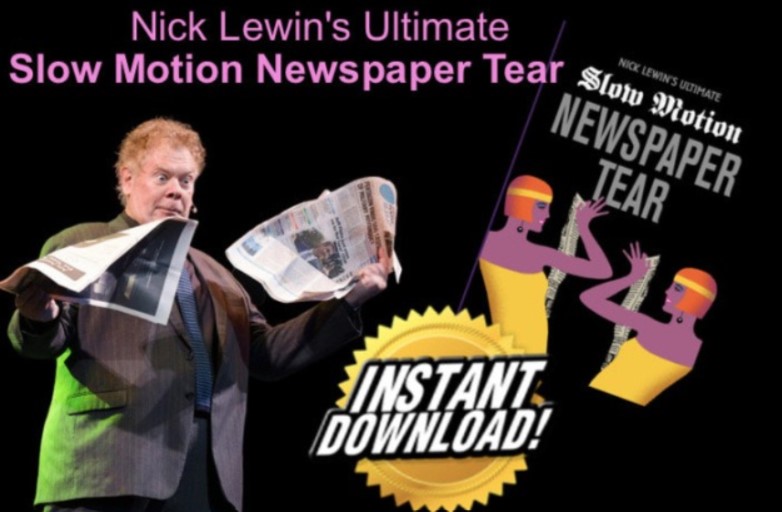 Nick Lewin - Ultimate Slow Motion Newspaper Tear
