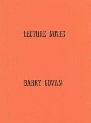 (image for) Barry Govan - Lecture Notes