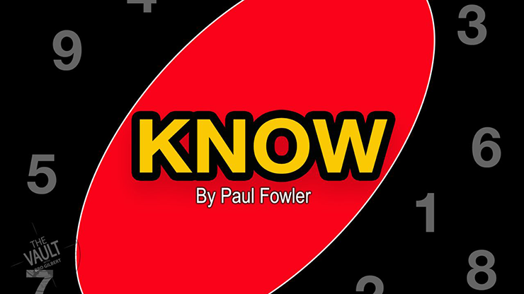 (image for) Paul Fowler - The Vault - Know