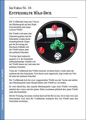 Christian Scherer - Im Fokus Nr. 18: Entfesselte Wild Dice (German)