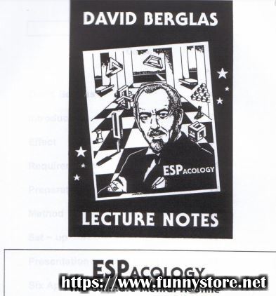 (image for) David Berglas - Lecture Notes: ESPacology, the Ultimate Mental Routine