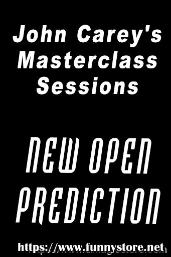 John Carey - New Open Prediction Masterclass