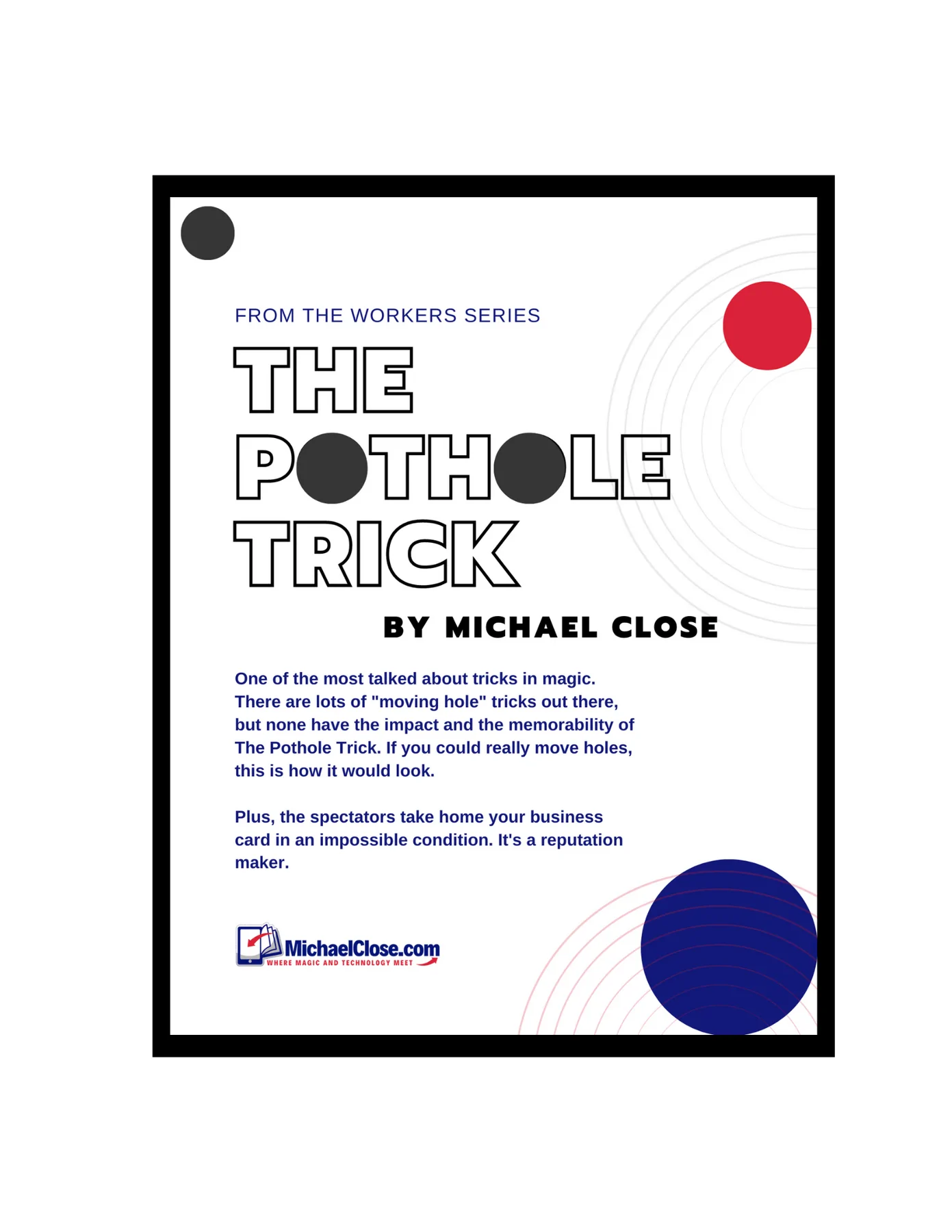 (image for) Michael Close - The Pothole Trick
