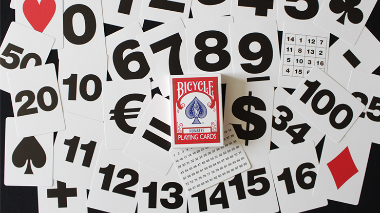 Magica Planet & Bicycle - Special NUMBERS Playing Cards (Eng+FR)