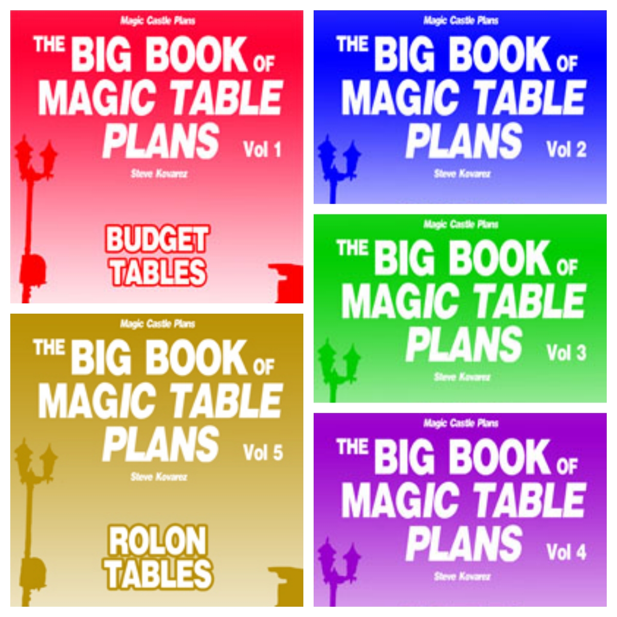 Steve Kovarez - The Big Book of Magic Table Plans (1-5)