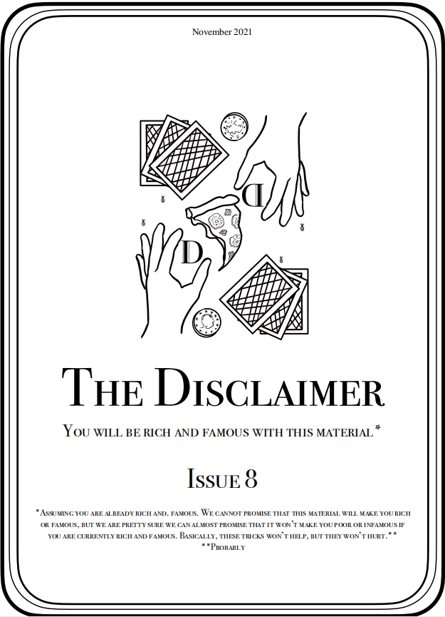 (image for) The Disclaimer Issue 8 (2021-11)
