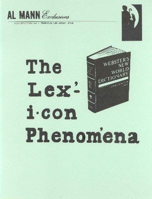 Al Mann - The Lexicon Phenomenon