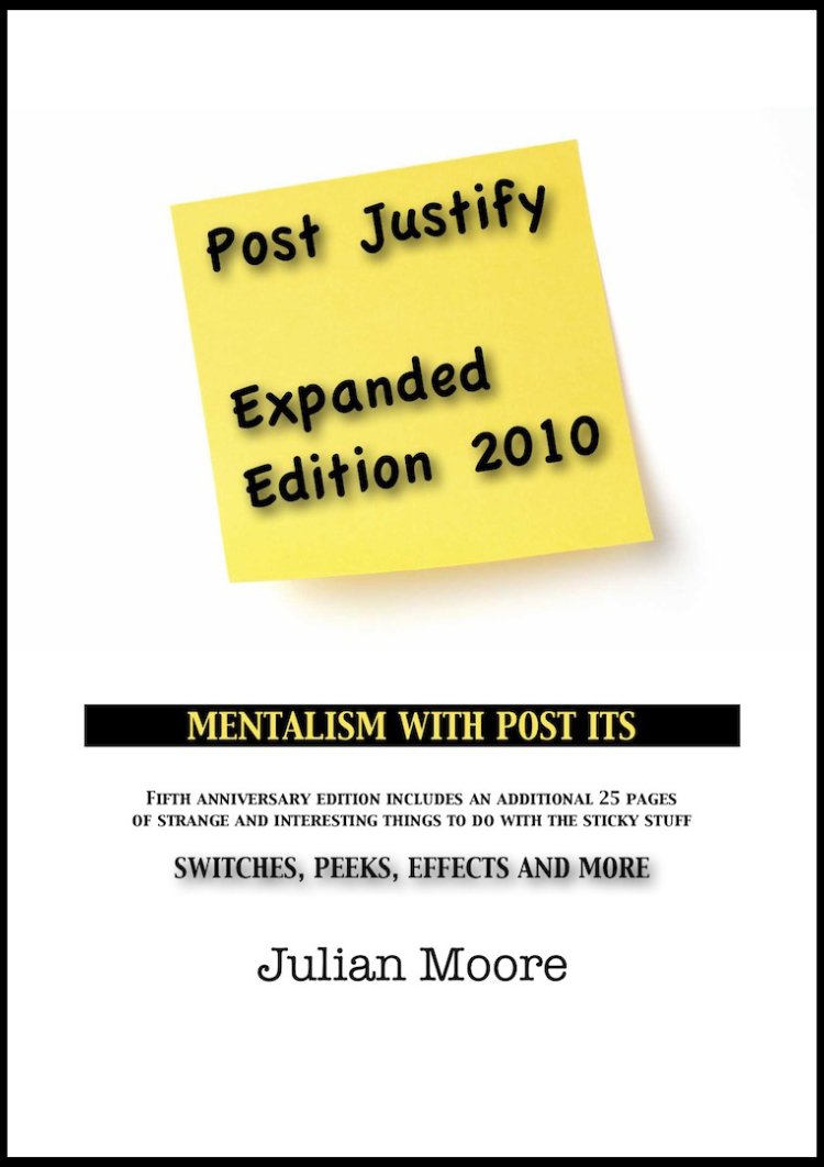 (image for) Julian Moore - Post Justify Mentalism With Post-It Notes (2010)