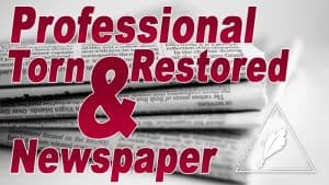 (image for) Conjuror Community Club - Professional Torn & Restored Newspaper