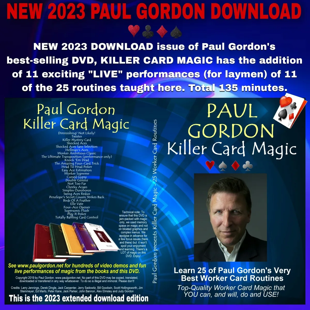 (image for) Paul Gordon - Killer Card Magic 2023 (Extended Edition)