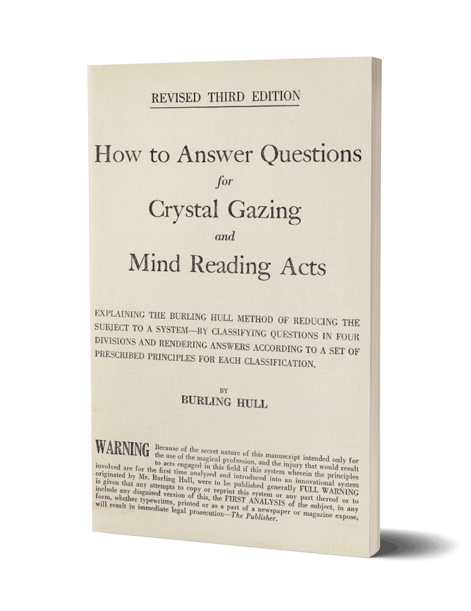 (image for) Burling Hull - How to Answer Questions for Crystal Gazing and Mind Reading Acts