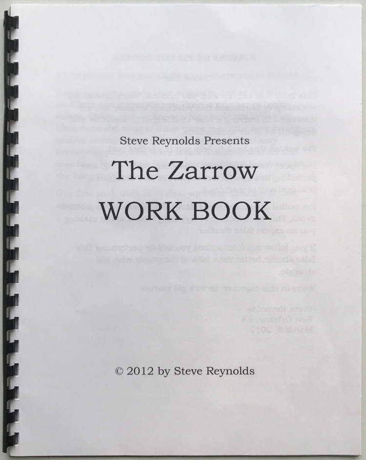 (image for) Steve Reynolds - The Zarrow Work Book