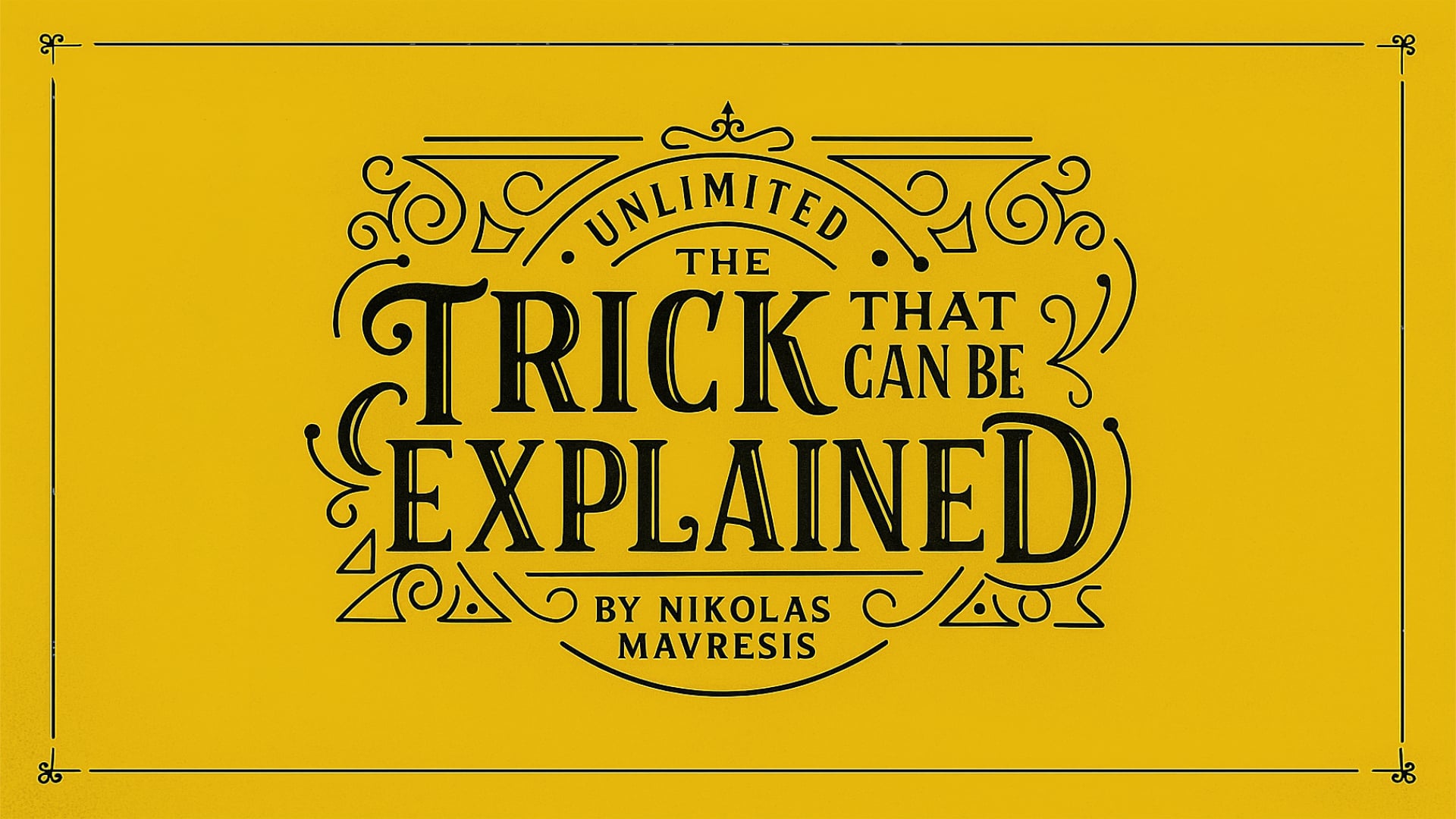 (image for) Nikolas Mavresis - The Trick That Can Be Explained
