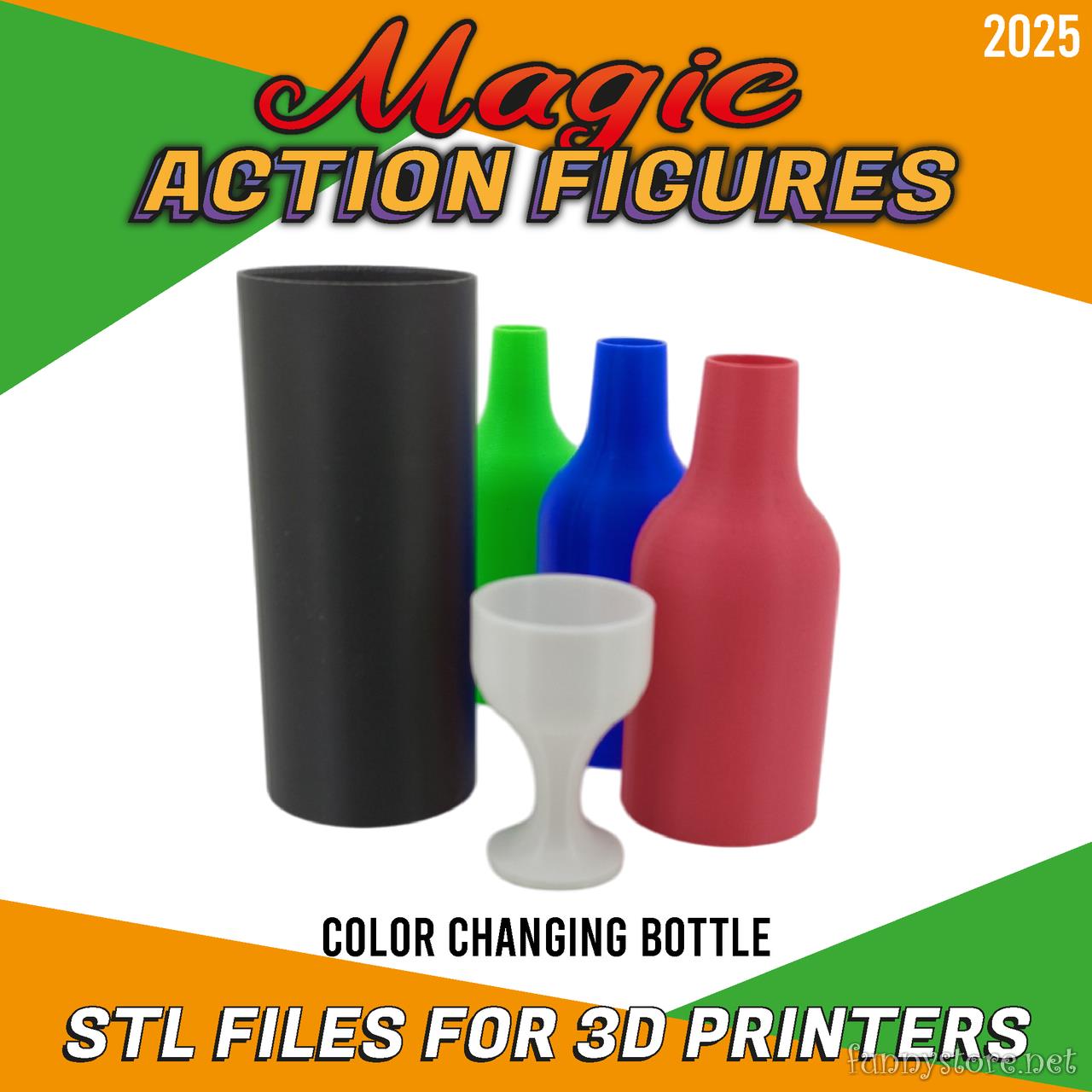 (image for) 3D Printable Action figure CREATIVITY LAB - Color Changing Bottle