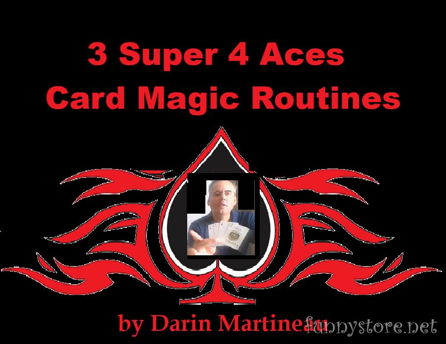 (image for) Darin Martineau - 3 Super 4 Aces Card Magic Routines