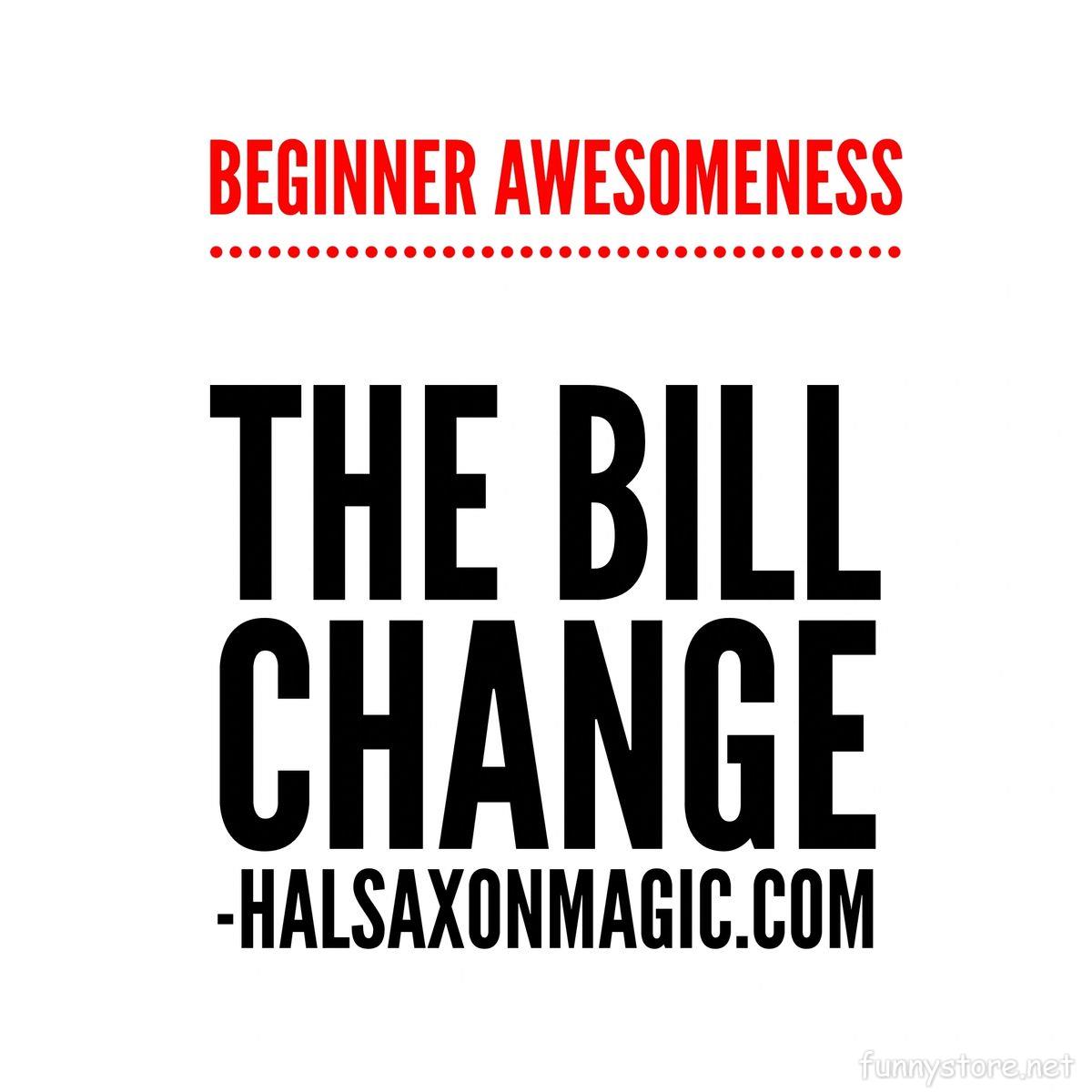 (image for) Hal Saxon - The Beginner Dollar Bill Change