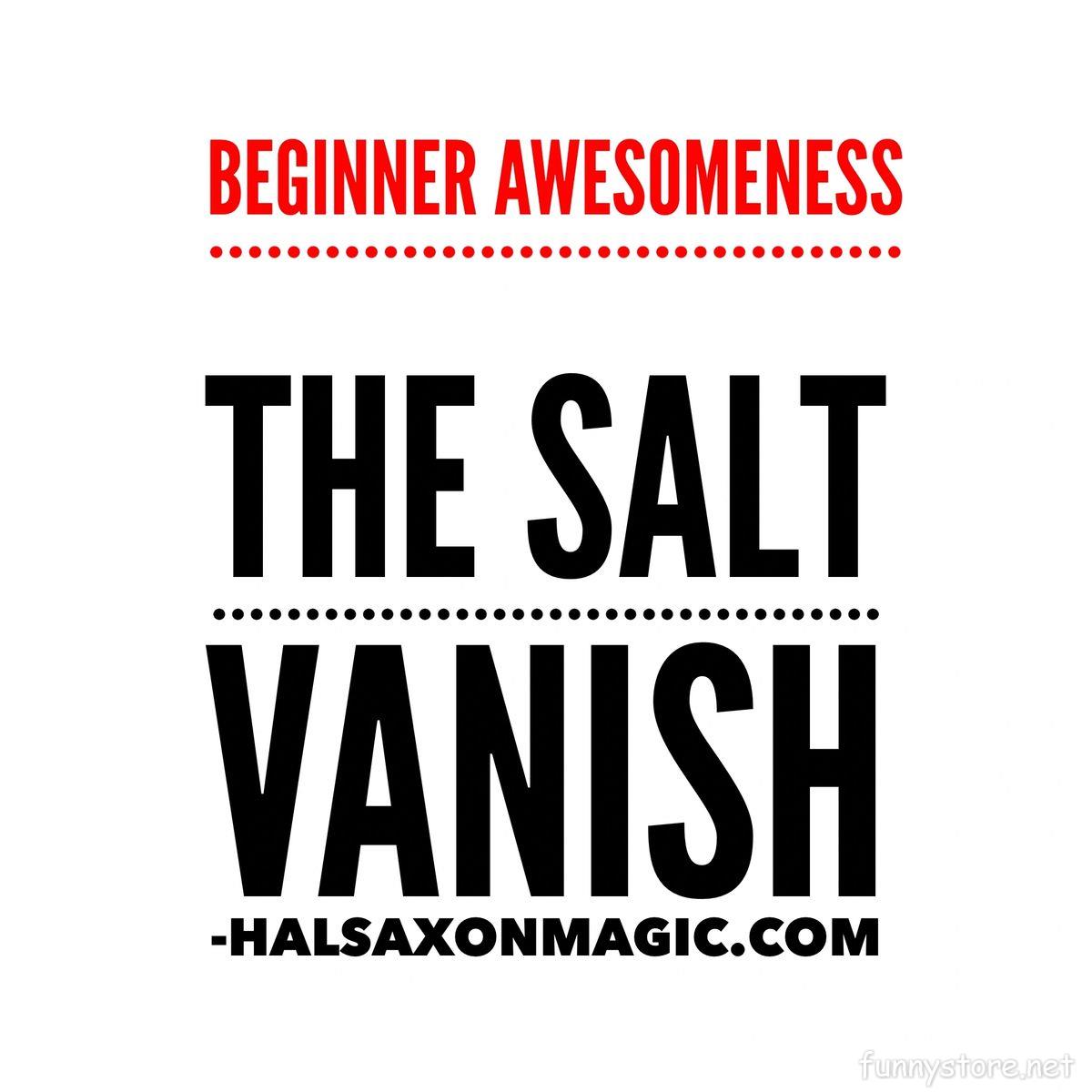 (image for) Hal Saxon - The Beginner Salt Vanish